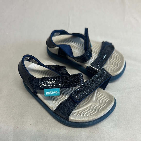 Native Blue and Gray Sporty Sandals - Picture 2 of 4